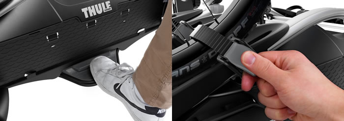 Thule VeloCompact  tilt mechanism